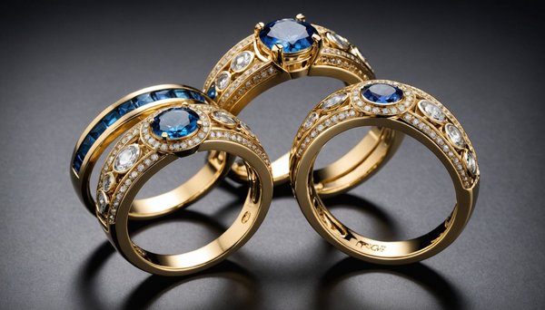 Bagues de luxe : opulence en or et délicatesse des pierres